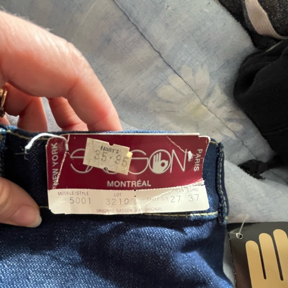 SASSON vintage tapered jeans size 26/37. BNWT - Picture 3 of 9